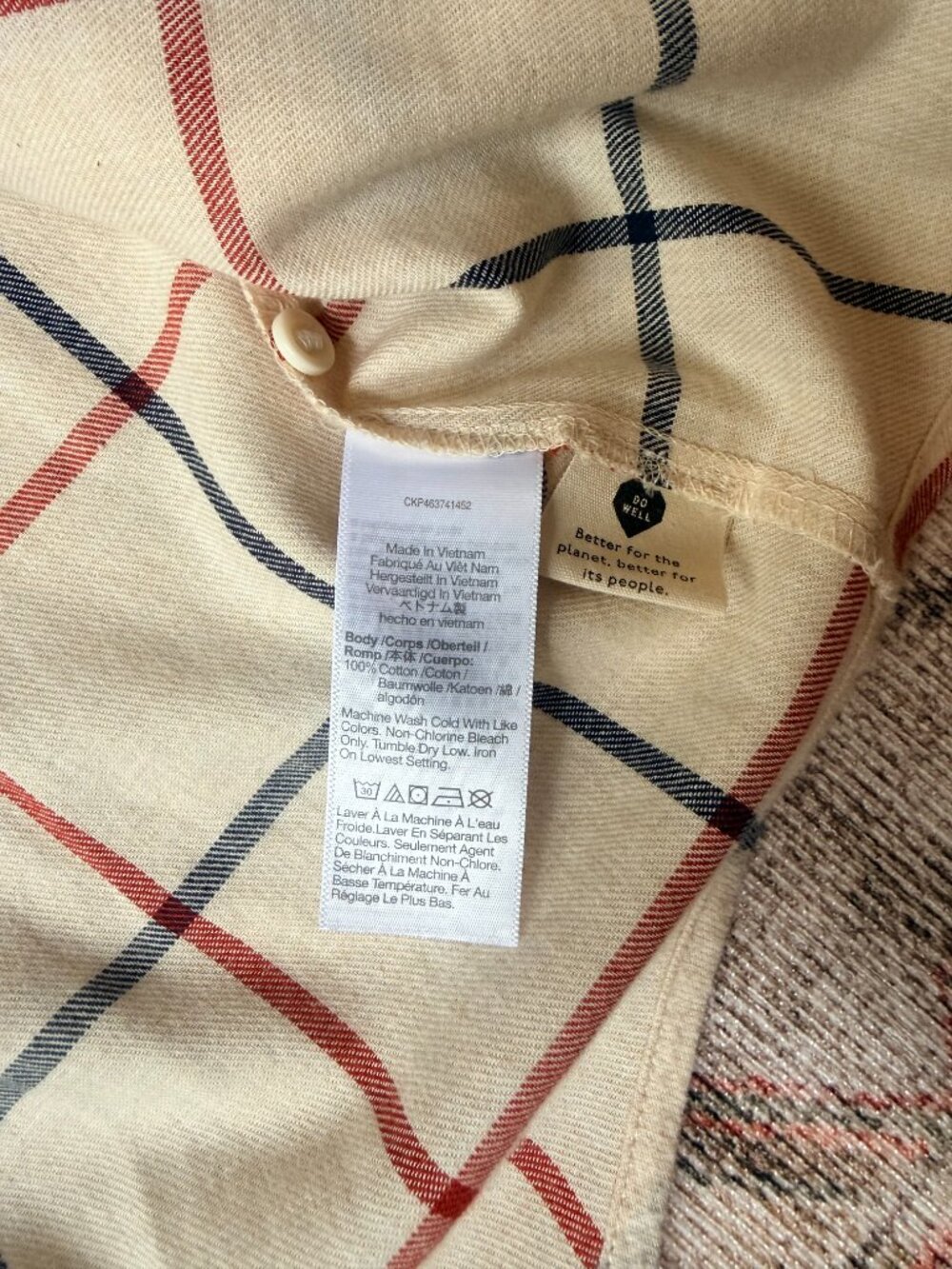 Madewell Plaid Flannel Button Down - Picture 3 of 3